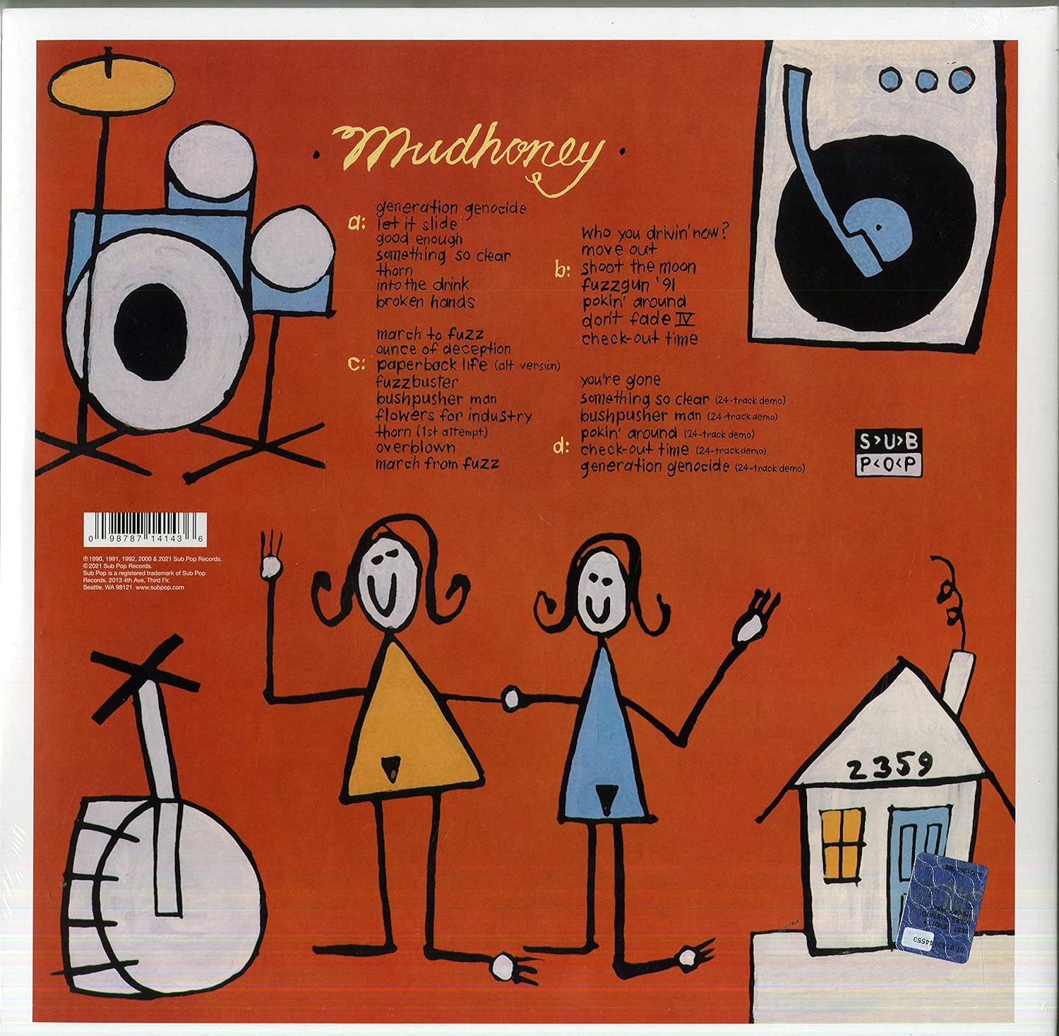 MUDHONEY - EVERY GOOD BOY DESERVES FUDGE ltd colored vinyl LP2 - Slika 2
