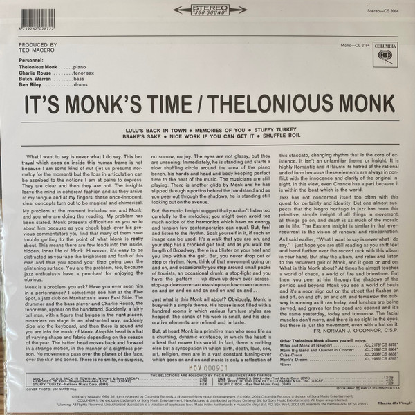 MONK THELONIOUS - IT'S MONK'S TIME translucent red vinyl LP - Slika 4
