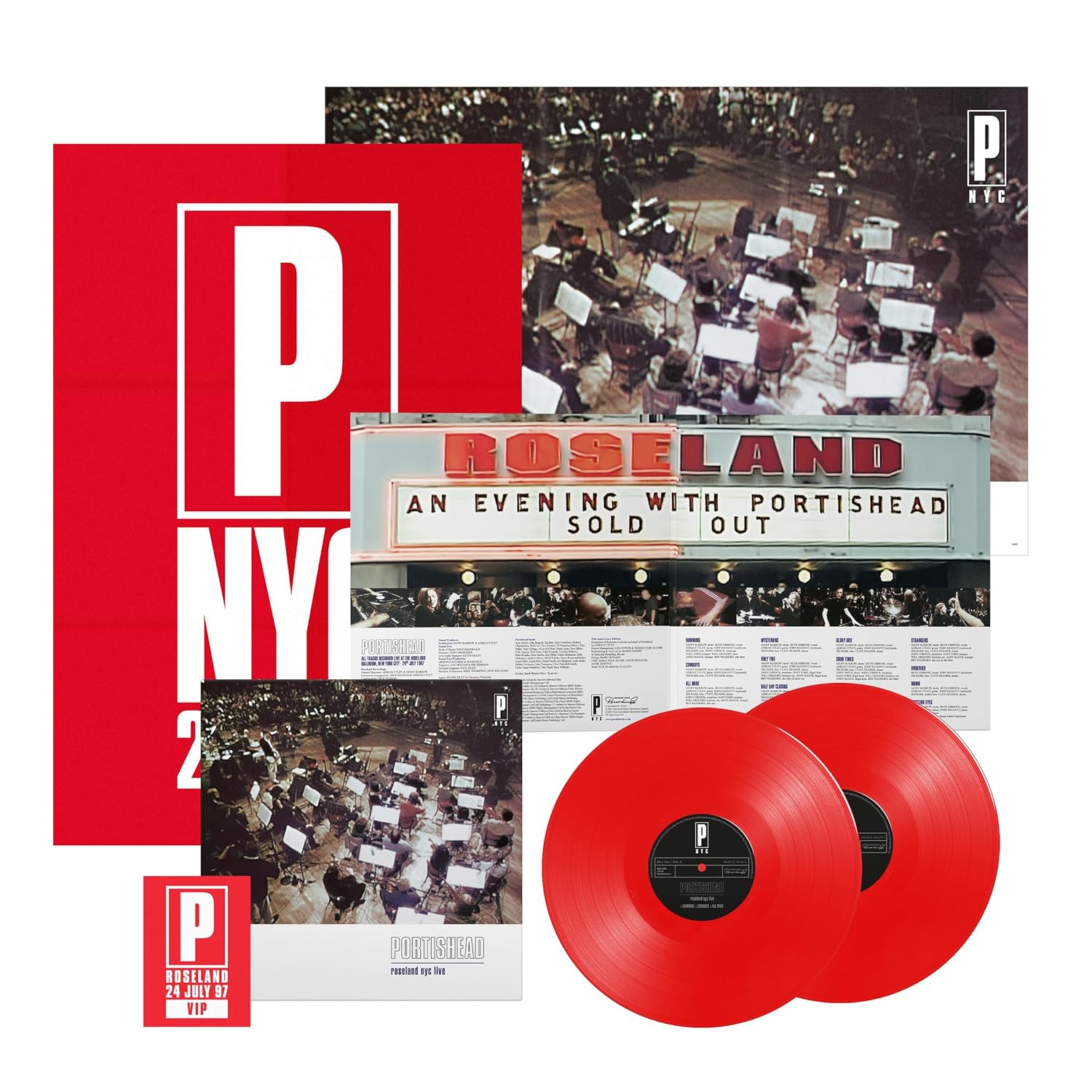 PORTISHEAD - ROSELAND NYC LIVE 25th anniversary red vinyl LP2 - Slika 3