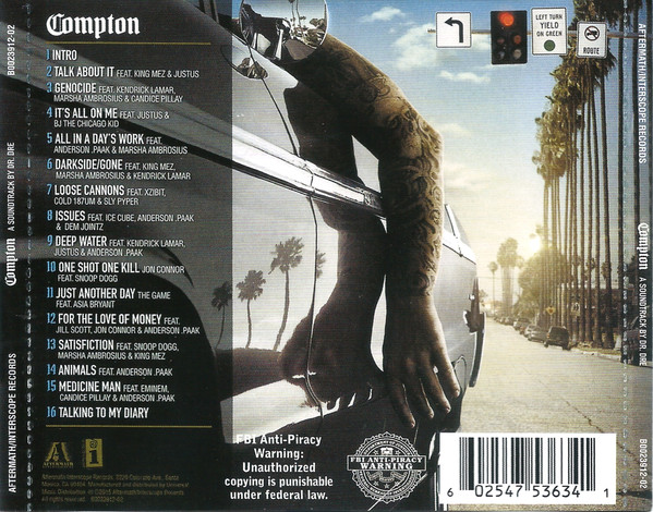 DR.DRE - COMPTON (A Soundtrack By Dr. Dre) CD - Slika 2