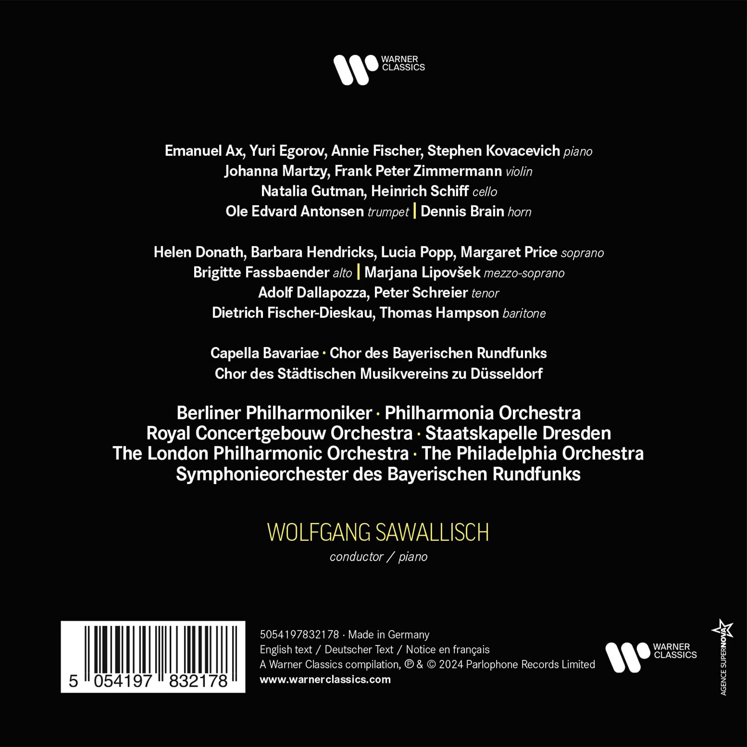 SAWALLISCH WOLFGANG - WARNER CLASSICS EDITION 65CD BOX - Slika 3