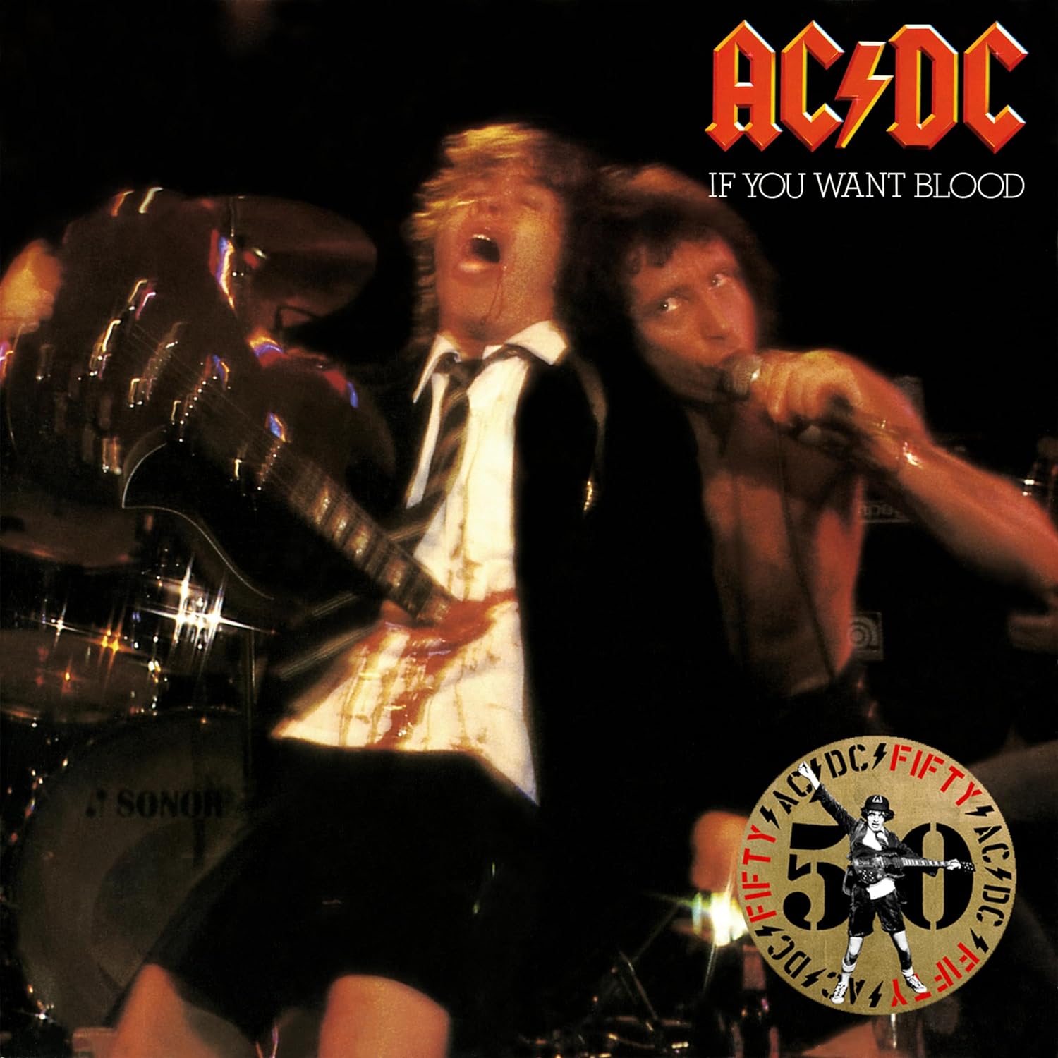 AC/DC - IF YOU WANT BLOOD YOU'VE GOT IT gold coloured vinyl LP2 - Slika 2