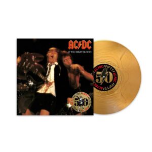 AC/DC - IF YOU WANT BLOOD YOU'VE GOT IT gold coloured vinyl LP2