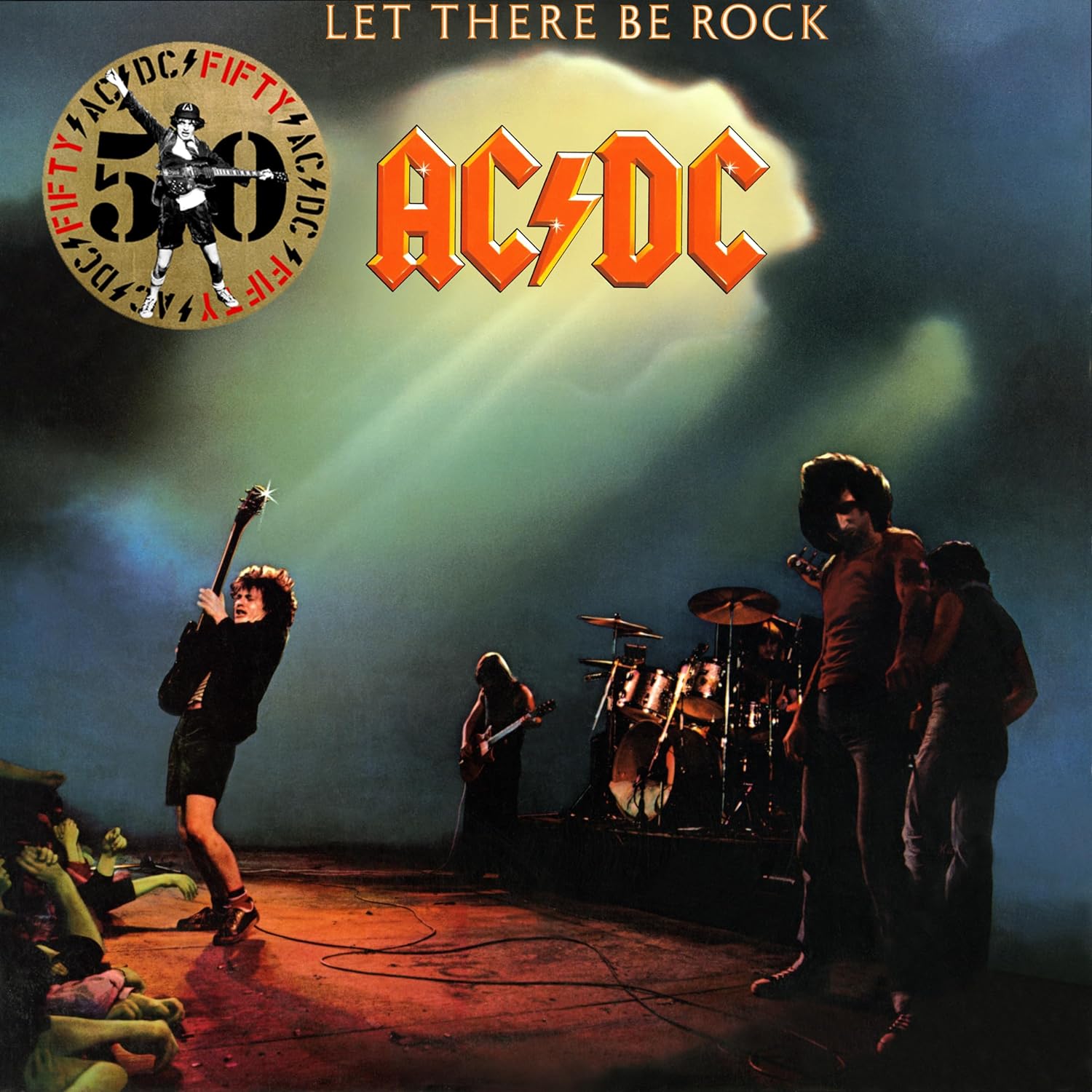 AC/DC - LET THERE BE ROCK 50th anniversary gold vinyl LP - Slika 2