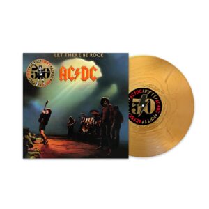 AC/DC - LET THERE BE ROCK 50th anniversary gold vinyl LP