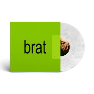 CHARLI XCX - BRAT gray marble swirl vinyl LP