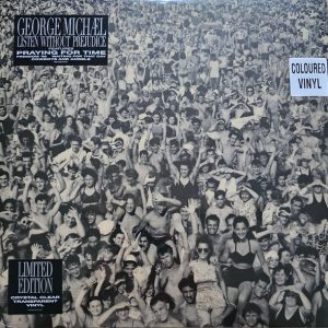 MICHAEL GEORGE - LISTEN WITHOUT PREJUDICE ltd crystal clear transparent vinyl LP