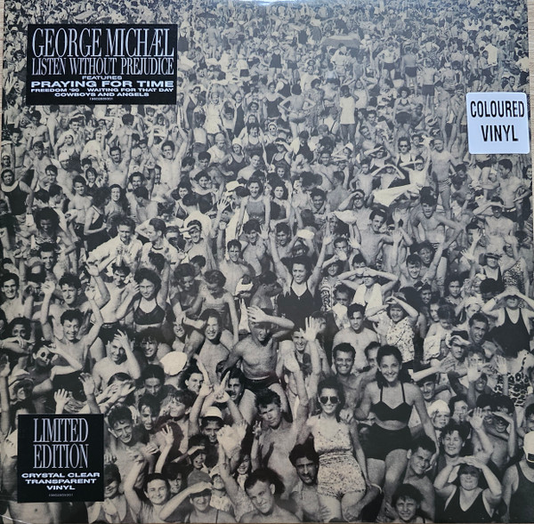 MICHAEL GEORGE - LISTEN WITHOUT PREJUDICE ltd crystal clear transparent vinyl LP