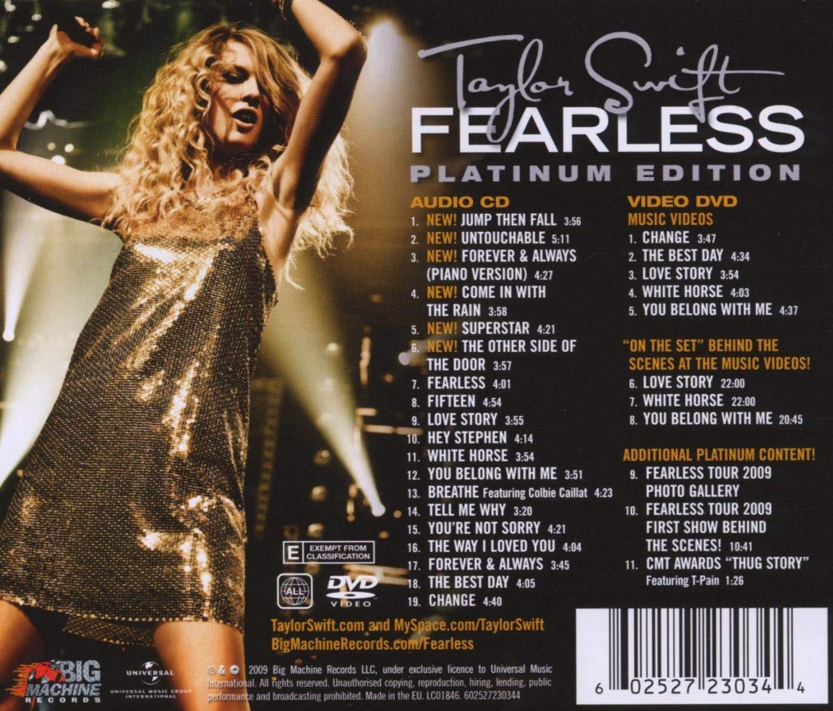 SWIFT TAYLOR - FEARLESS (platinum edition) - Slika 2