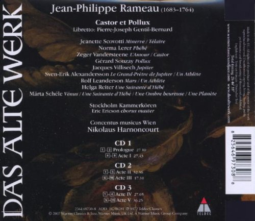 RAMEAU/HARNONCOURT - CASTOR ET POLLUX CD3 - Slika 2