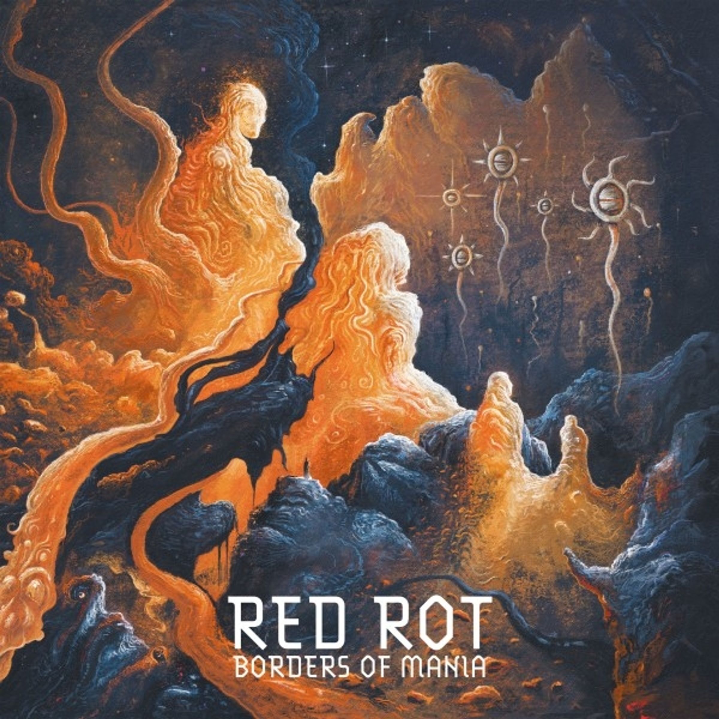 RED ROT - BORDERS OF MANIA transparent blue vinyl LP