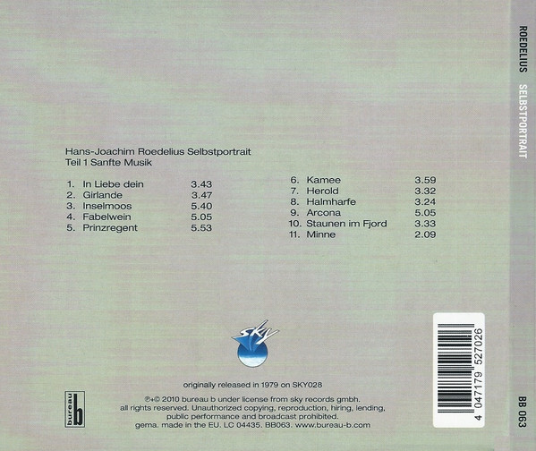 ROEDELIUS - SELBSTPORTRAIT CD - Slika 2