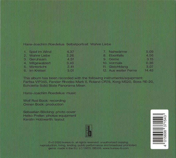 ROEDELIUS - SELBSTPORTRAIT WAHRE LIEBE CD - Slika 2