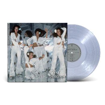 SISTER SLEDGE - NOW PLAYING glitter ball clear vinyl LP