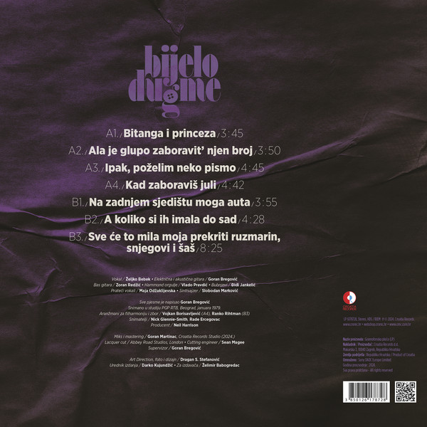 BIJELO DUGME - BITANGA I PRINCEZA (Vinyl, LP, Album, Stereo, Gatefold ,180 gr, reizdanje 2024) - Slika 2