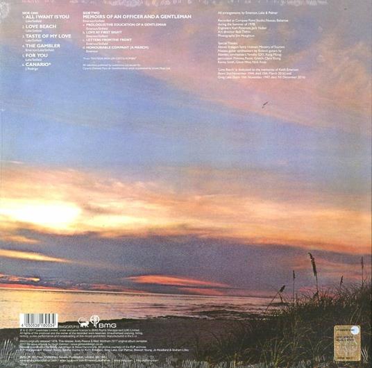 EMERSON LAKE & PALMER - LOVE BEACH LP - Slika 2