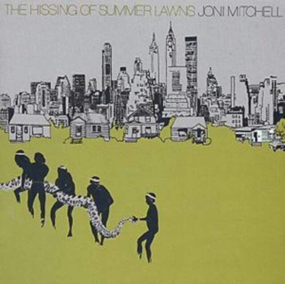 MITCHEL JONI - HISSING OF SUMMER LAWNS bottle green clear vinyl LP