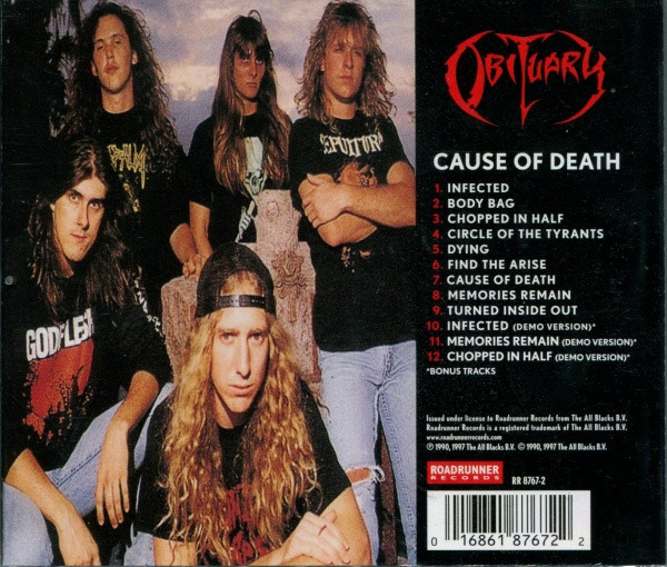 OBITUARY - CAUSE OF DEATH CD - Slika 2