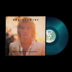 STEWART ROD - FOOT LOOSE & FANCY FREE sea blue vinyl LP