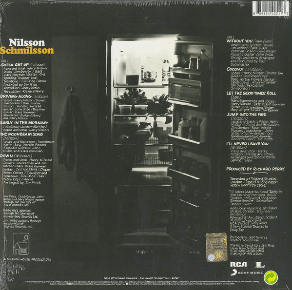NILSSON HARRY - NILSSON SCHMILSSON LP - Slika 2