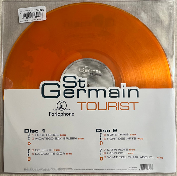 ST GERMAIN - TOURIST ltd translucent orange LP2 - Slika 2