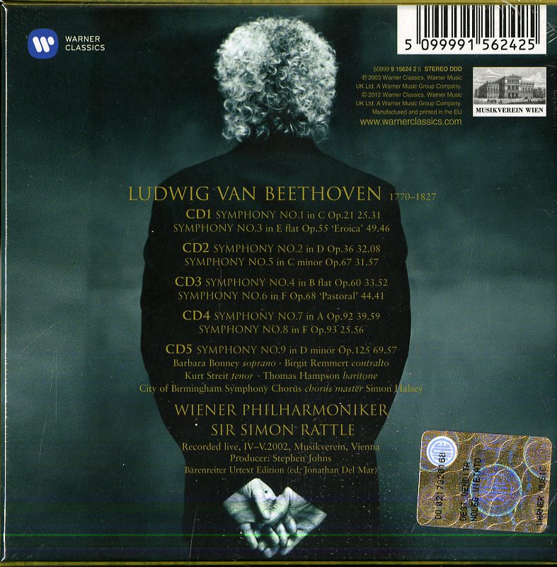 RATTLE SIR SIMON - BEETHOVEN - COMPLETE SYMPHONIES CD5 - Slika 2