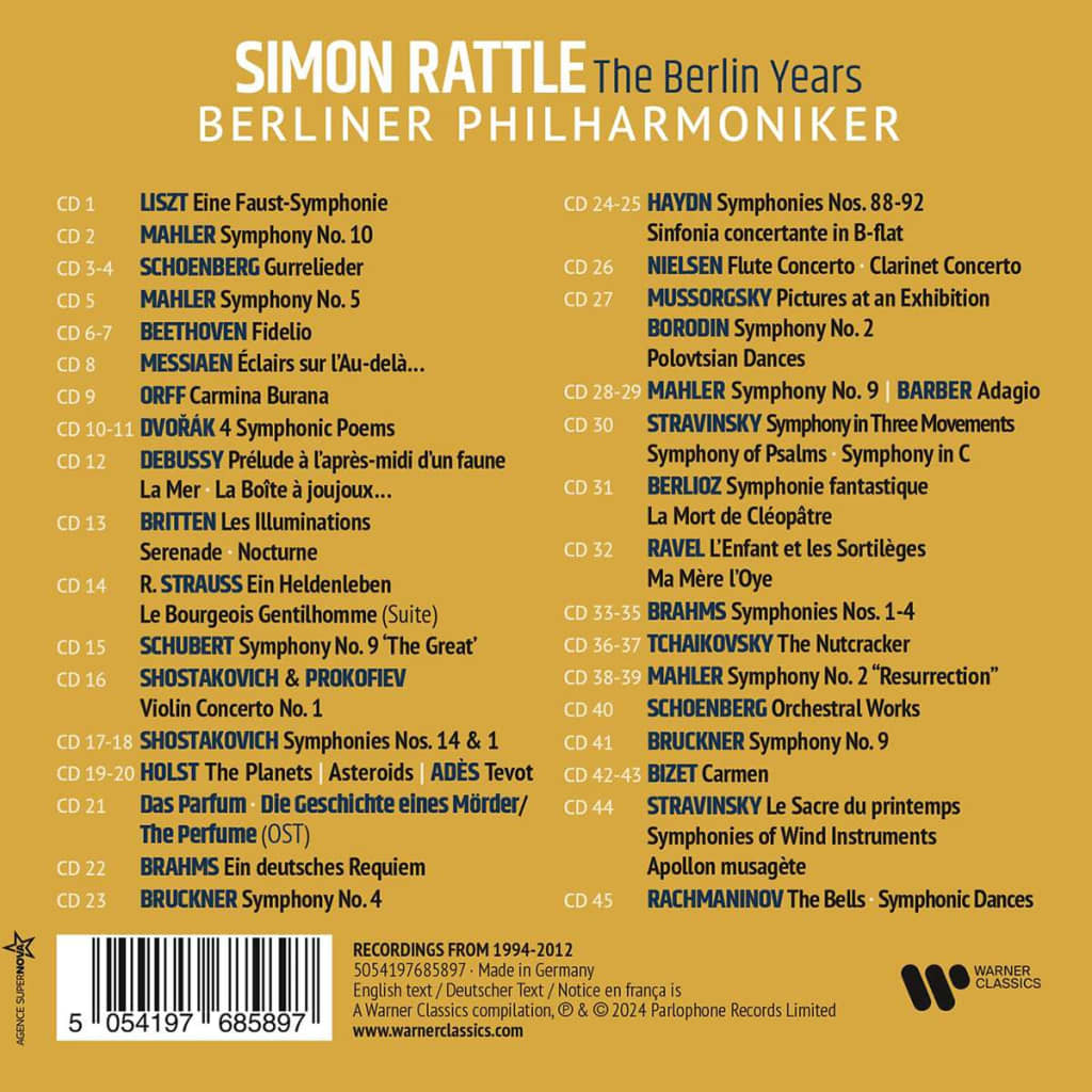 RATTLE SIR SIMON - BERLIN YEARS CD45 - Slika 3