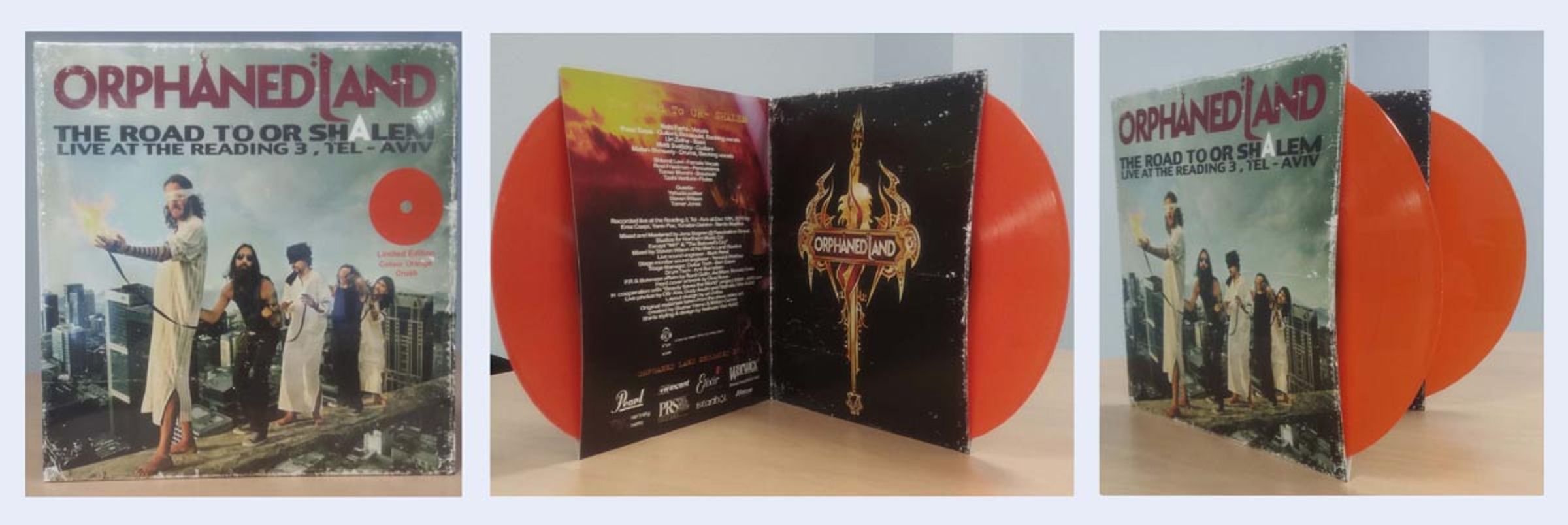 ORPHANED LAND - ROAD TO OR SHALEM transparent orange crush vinyl LP2 - Slika 2