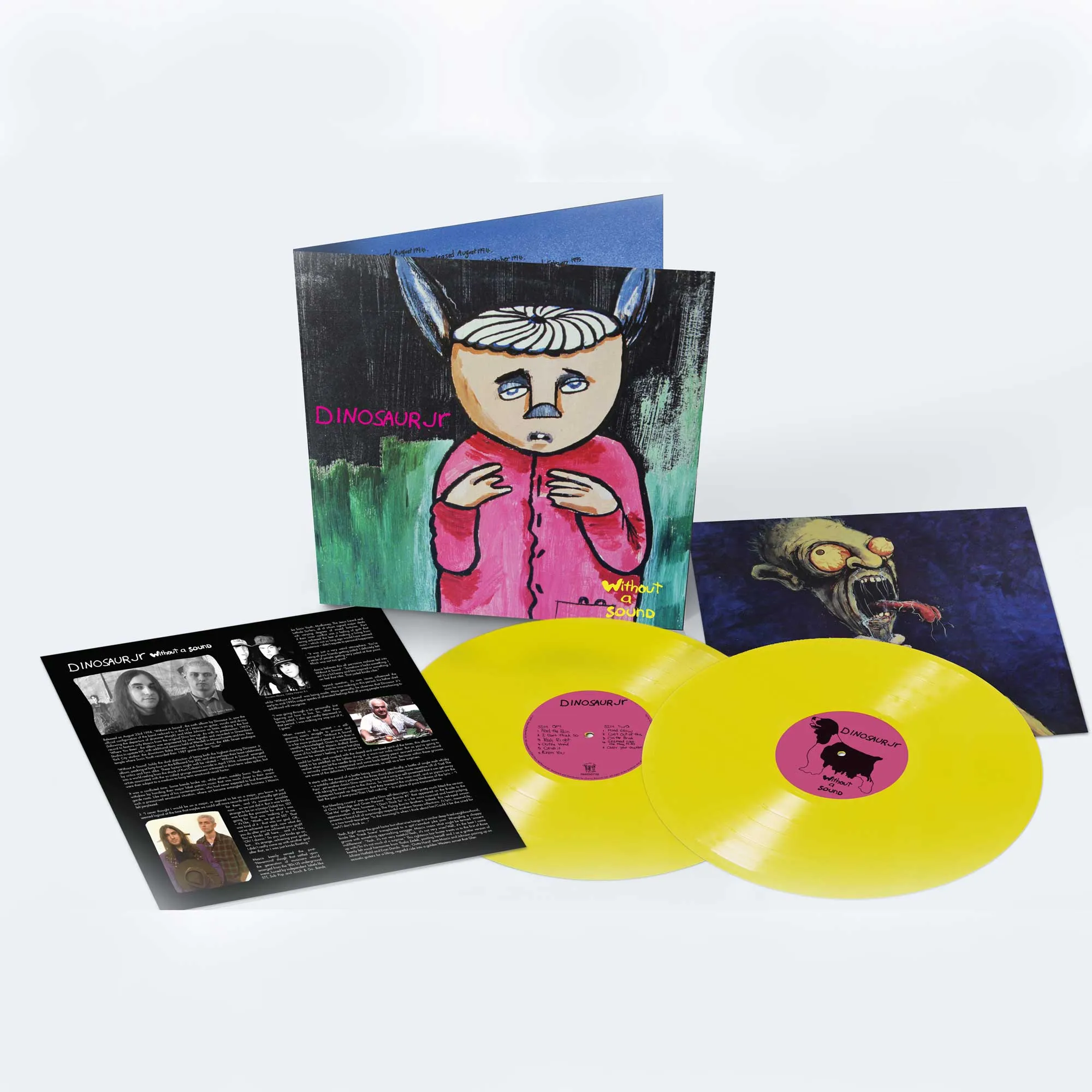 DINOSAUR JR - WITHOUT A SOUND deluxe expanded yellow vinyl LP2