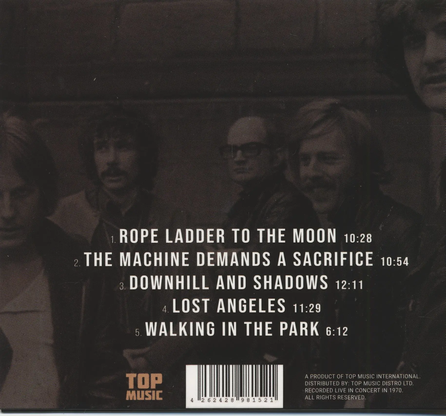 COLOSSEUM - DOWNHILL AND SHADOWS-LIVE IN CONCERT 1970 CD - Slika 2