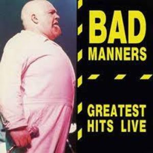 BAD MANNERS - GREATEST HITS LIVE clear vinyl LP