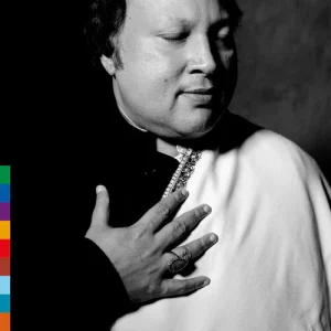 NUSRAT FATEH ALI KHAN & PARTY - CHAIN OF LIGHT LP