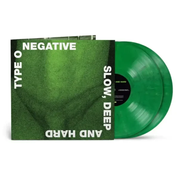 TYPE O NEGATIVE - SLOW DEEP AND HARD green/black marbled vinyl LP2