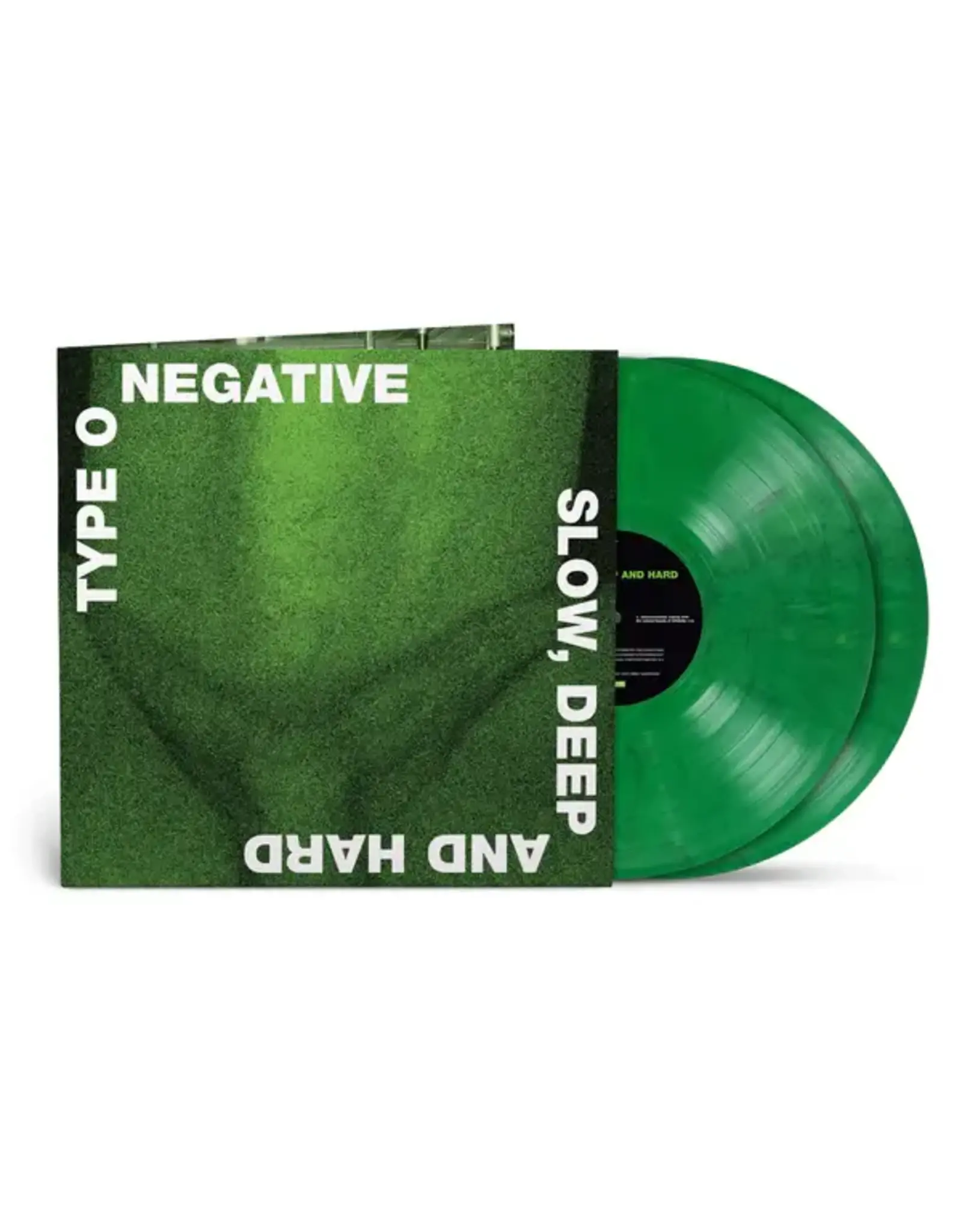 TYPE O NEGATIVE - SLOW DEEP AND HARD green/black marbled vinyl LP2