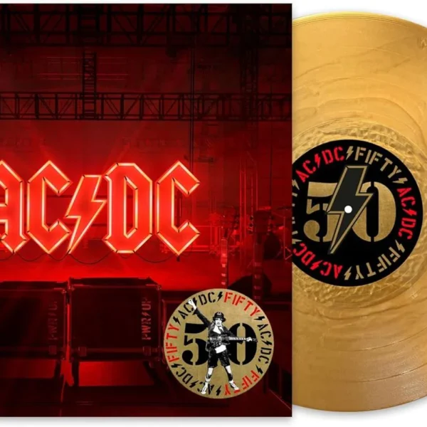 AC/DC - POWER UP 50th anniversary gold coloured vinyl LP