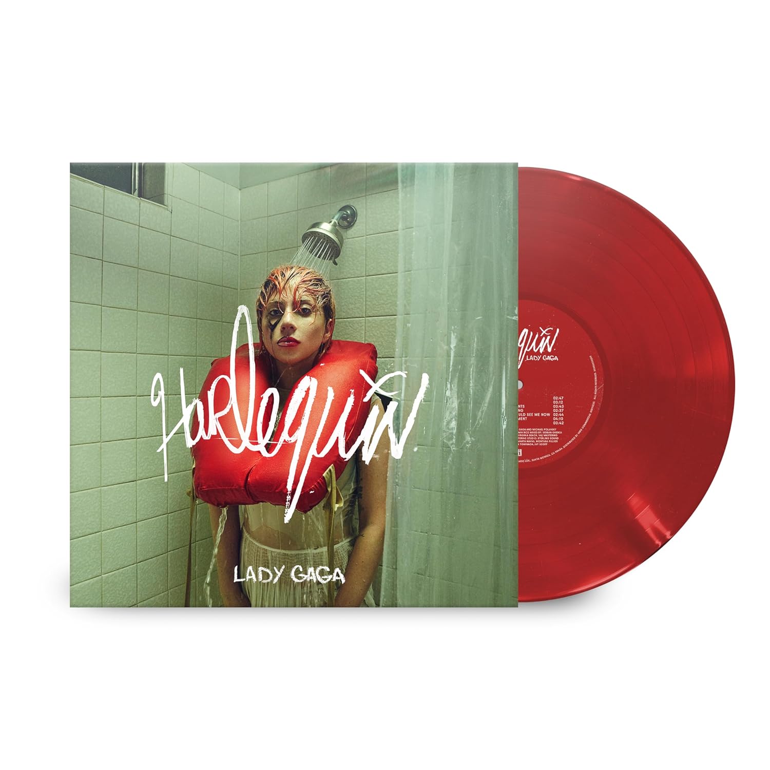 LADY GAGA - HARLEQUIN opaque red vinyl LP