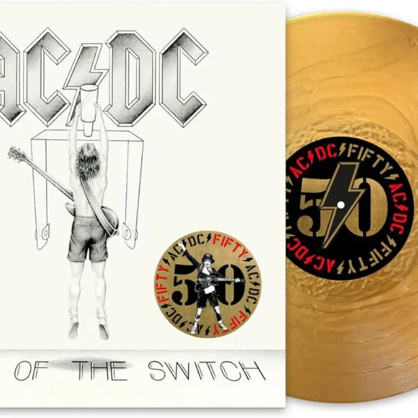 AC/DC - FLICK OF THE SWITCH 50th annyversary gold coloured vinyl LP
