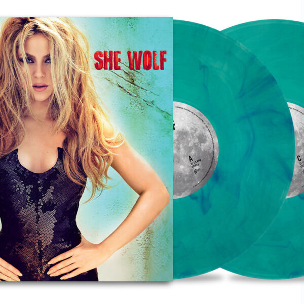 SHAKIRA - SHE WOLF sea glass swirl vinyl LP2