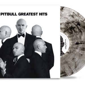 PITBULL - GREATEST HITS silver & black vinyl LP