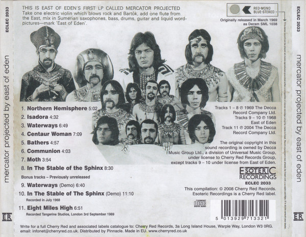 EAST OF EDEN - MERCATOR PROJECTED CD - Slika 2