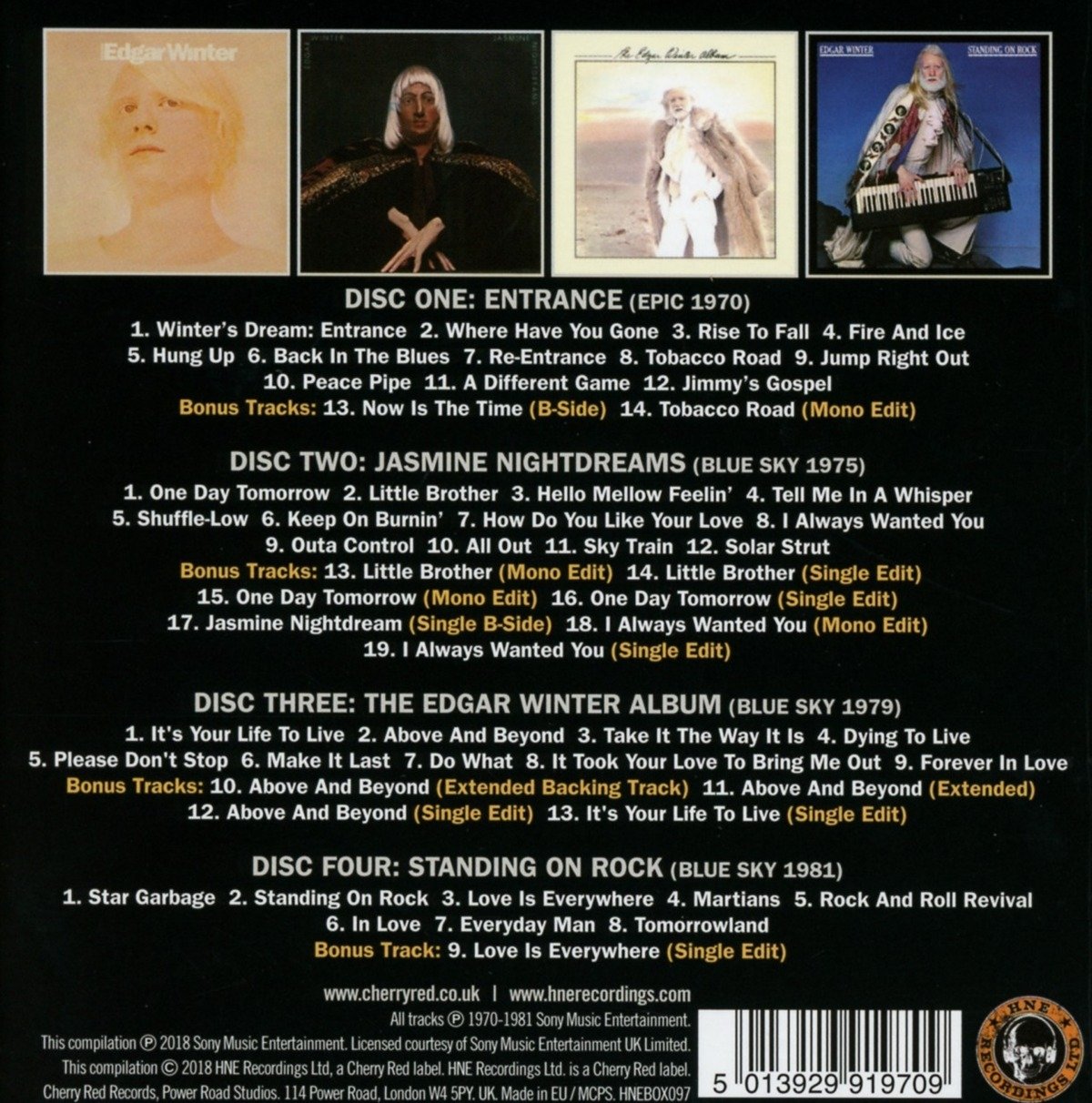 WINTER EDGAR - TELL ME IN A WHISPER 1970-1981 CD4 - Image 2