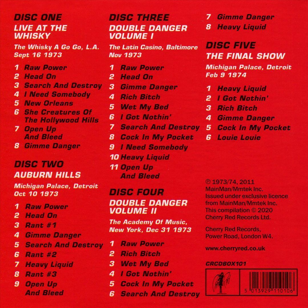 IGGY & THE STOOGES - YOU THINK YOU'RE BAD, MAN? (ROAD TAPES 73-74) CD5 - Slika 2