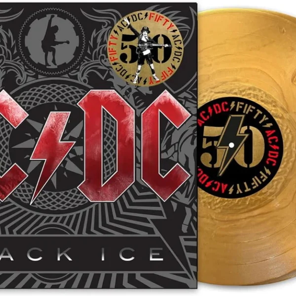AC/DC - BLACK ICE 50th annyversary gold colored vinyl LP2