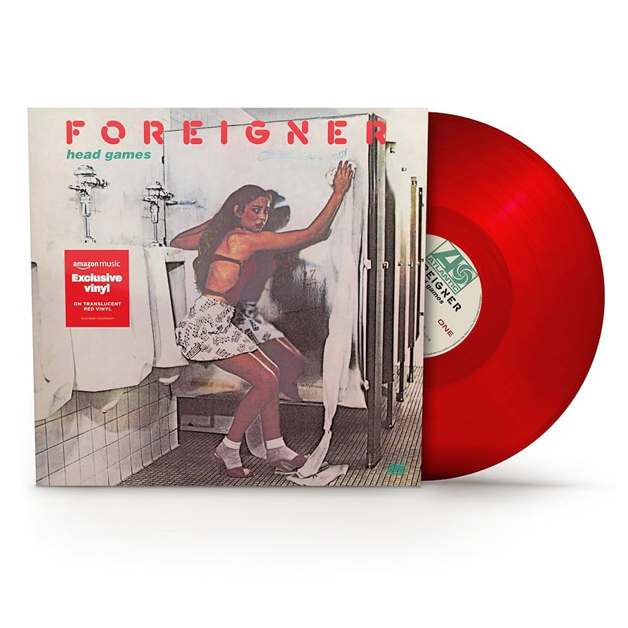 FOREIGNER - HEAD GAMES translucent red vinyl LP