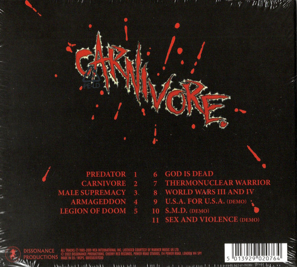 CARNIVORE - CARNIVORE CD - Slika 2