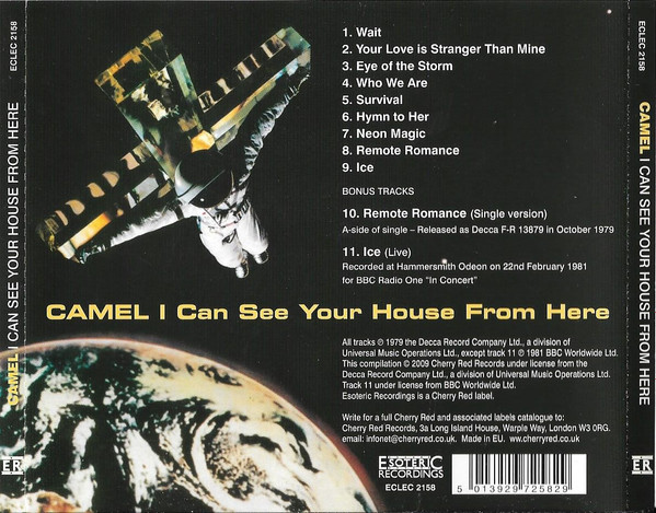 CAMEL - I CAN SEE YOUR HOUSE FROM HERE CD - Slika 2