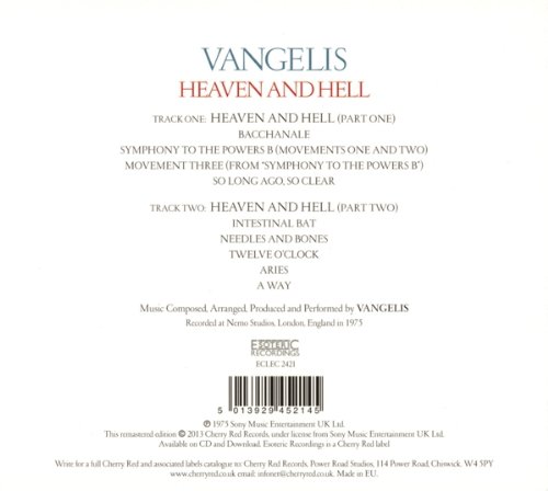 VANGELIS - HEAVEN AND HELL CD - Slika 2