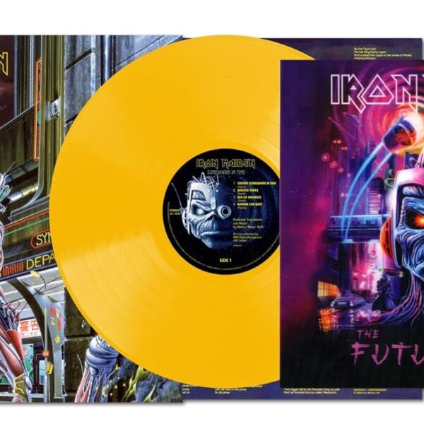 IRON MAIDEN - SOMEWHERE IN TIME LP ("LIMITED Yellow Vinyl and 3D Future Past Tour Print")