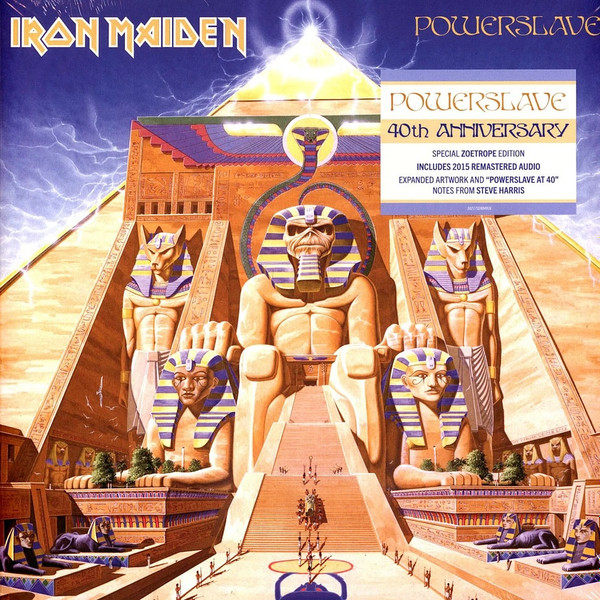 IRON MAIDEN - POWERSLAVE 40 anniversary special zoetrope edition LP