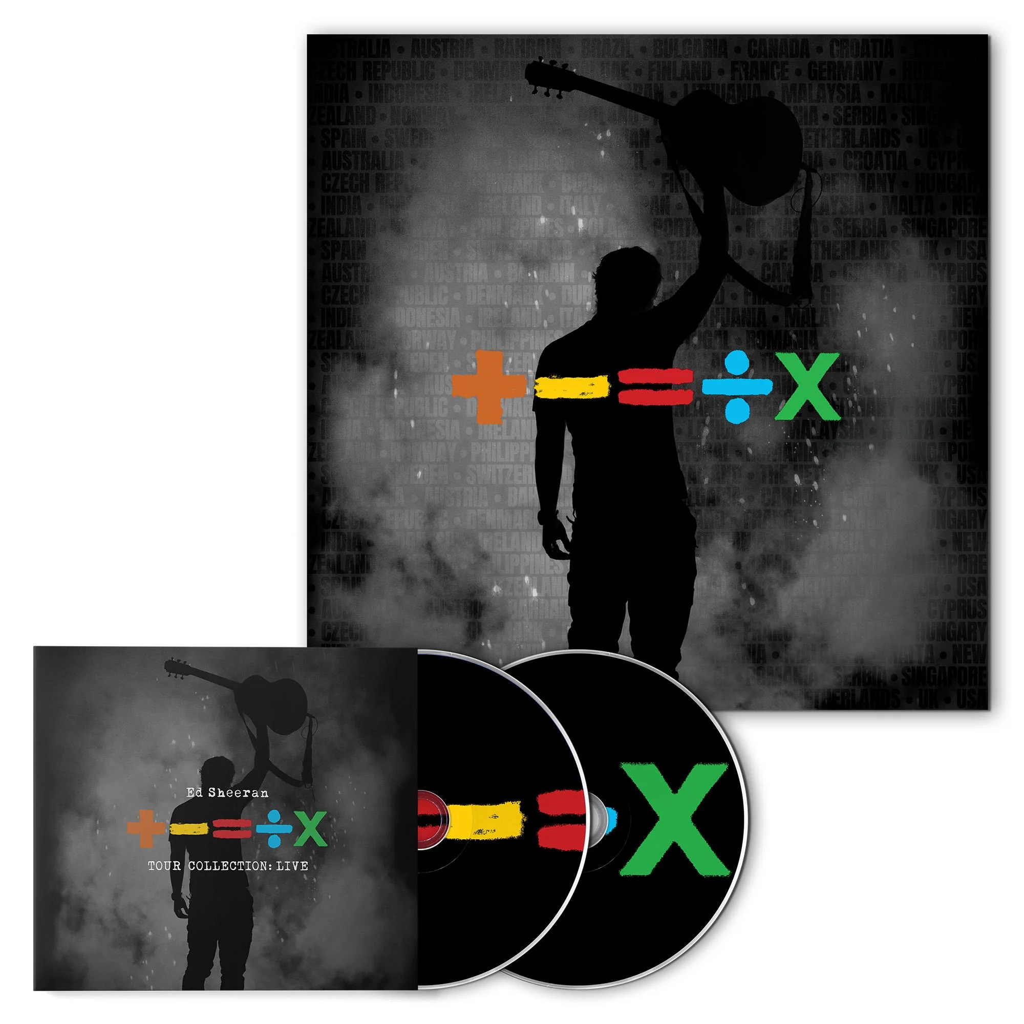 SHEERAN ED - +-=/X TOUR COLLECTION LIVE CD2 (inc. small poster + printed sign.)